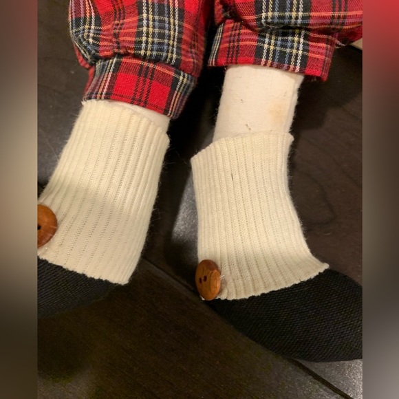 Adorable Plush Snowman & Moose, Gently Used, String Attached for Ornament Use - Picture 16 of 16